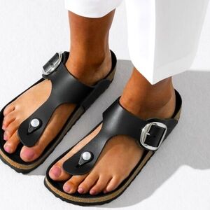 Birkenstocks-Gizeh Big Buckle-Oiled Leather